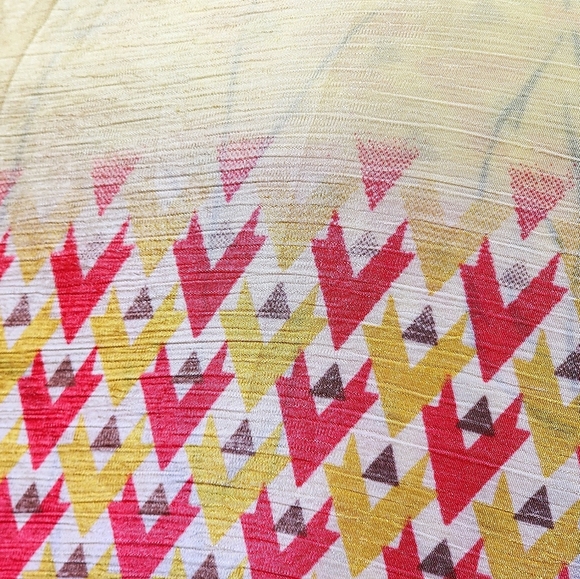 Reversible 100% Silk Wrap Skirt Flowy Boho Floral One Size Fits Most - Picture 15 of 16